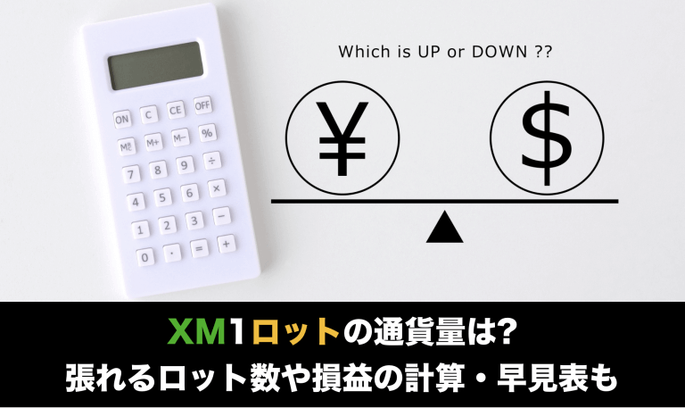 Xm1ロットの通貨量は 張れるロット数や損益の計算 早見表も