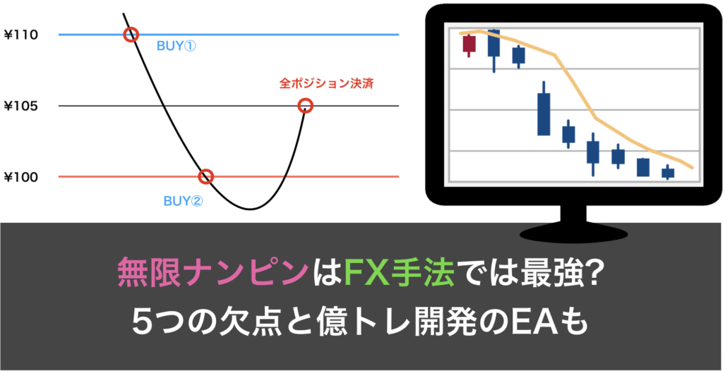 無限ナンピンはFX手法では最強?|5つの欠点と億トレ開発の